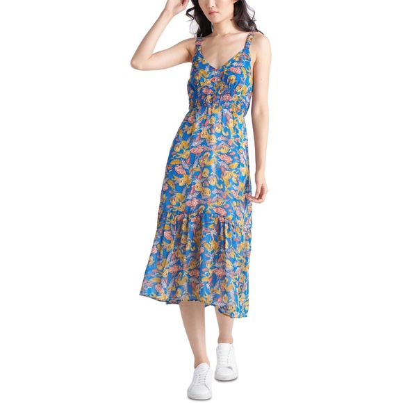 Black Tape_ Dresses & Skirts - NWT Black Tape Tiered Floral A Line Dress - size M